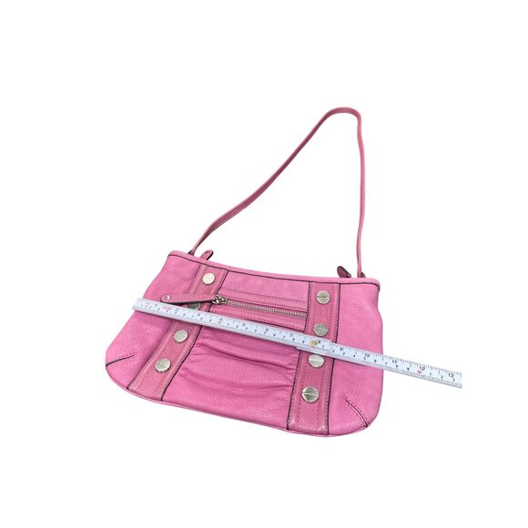 B. Makowsky Womans Pink Leather Crossbody Shoulderbag SKU 9489 - Picture 7 of 15